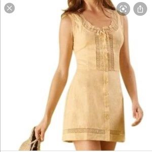Reformation Helene Linen Mini Dress